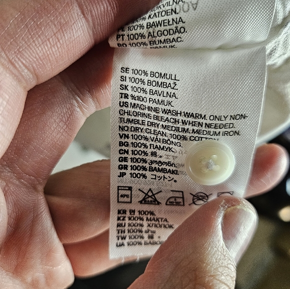 H&M Disney Collab White Shirt with Mickey Mouse Print Mens Medium - Picture 4 of 8